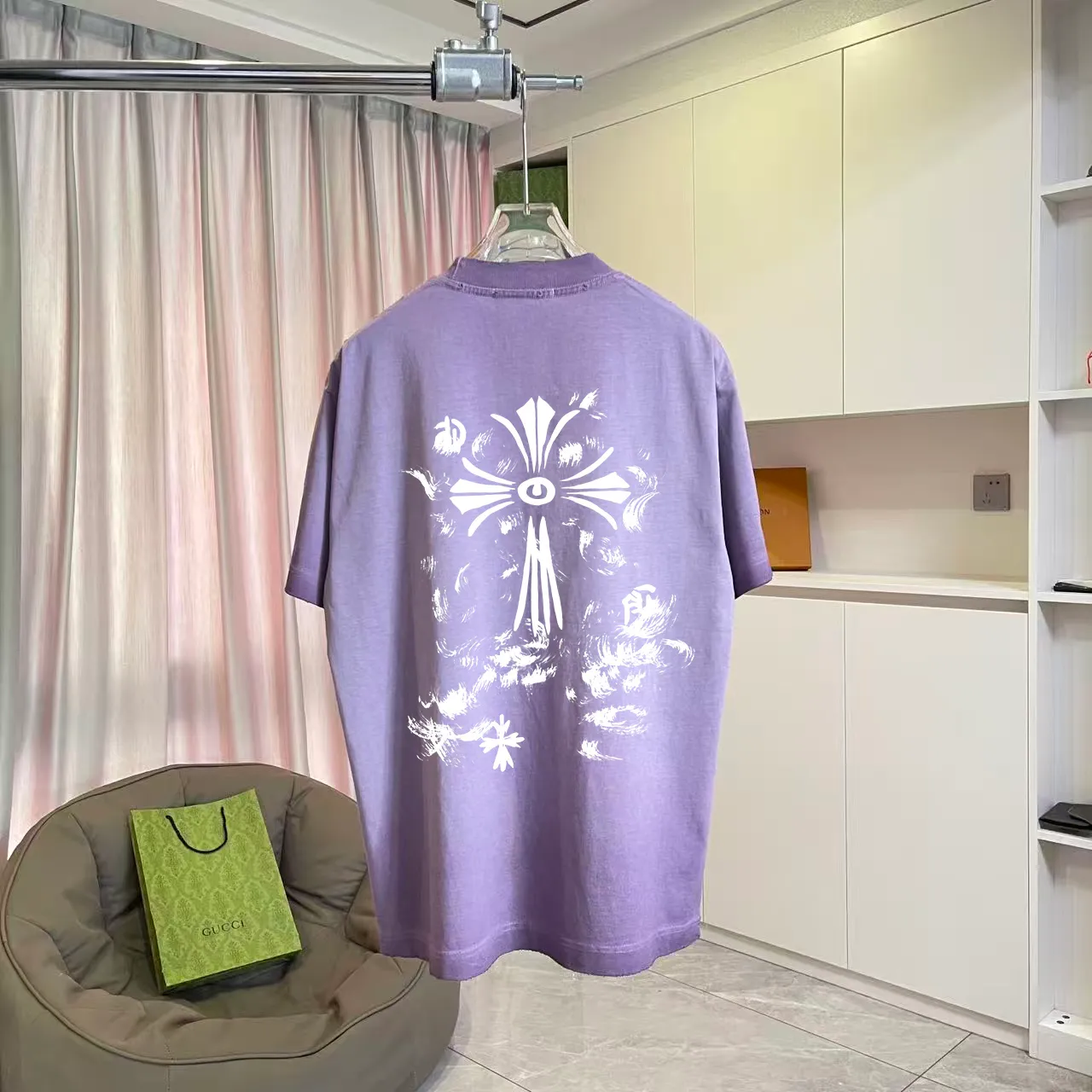 ch *2026 New Arrival t g Same Style Size：S M L XL XXL ：Black White Purple